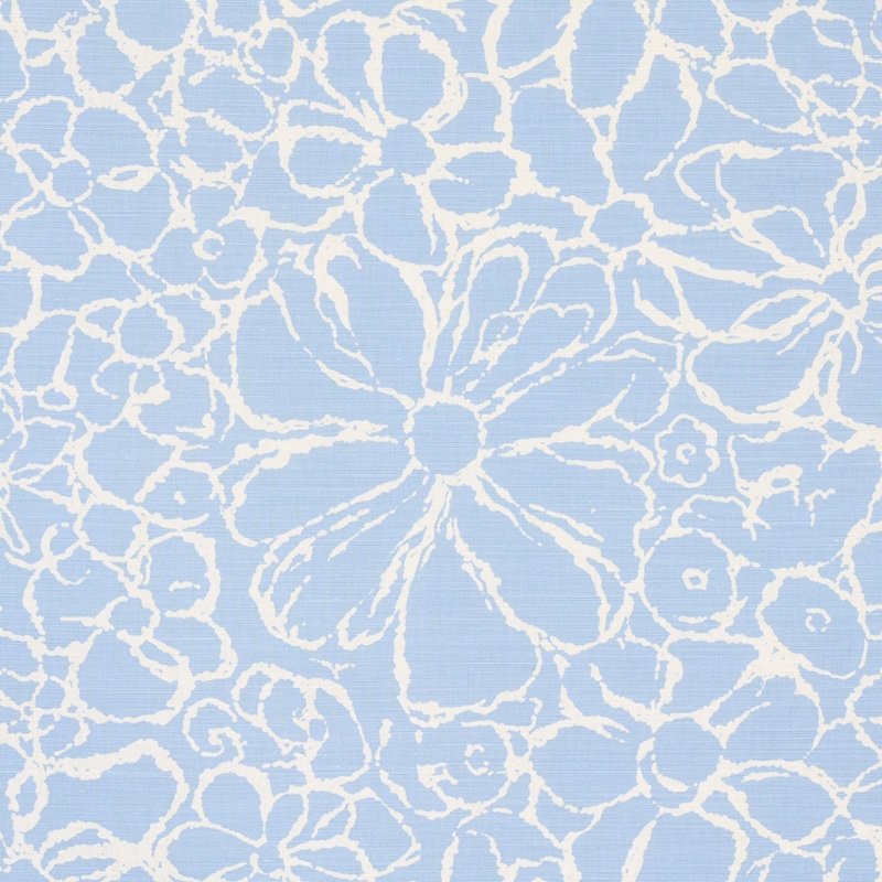 Purchase sample of 179550 Sidonie, Blue by Schumacher Fabric