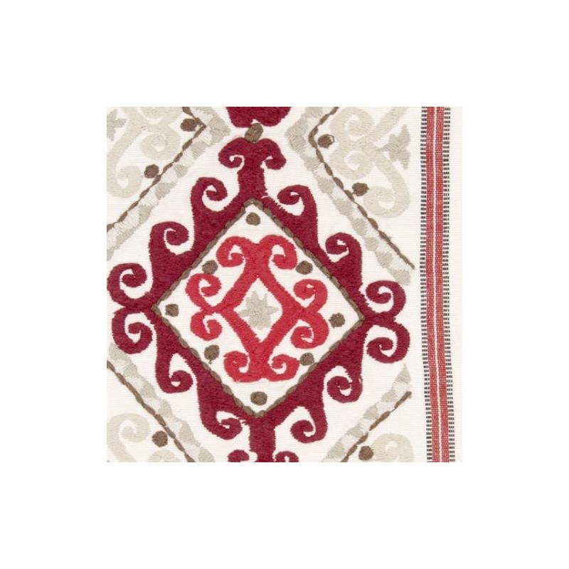 231045 | Mela Stripe Vermillion - Beacon Hill Fabric