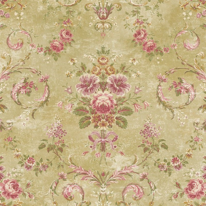 Acquire VF30807 Manor House Tapestry Floral by Wallquest Wallpaper