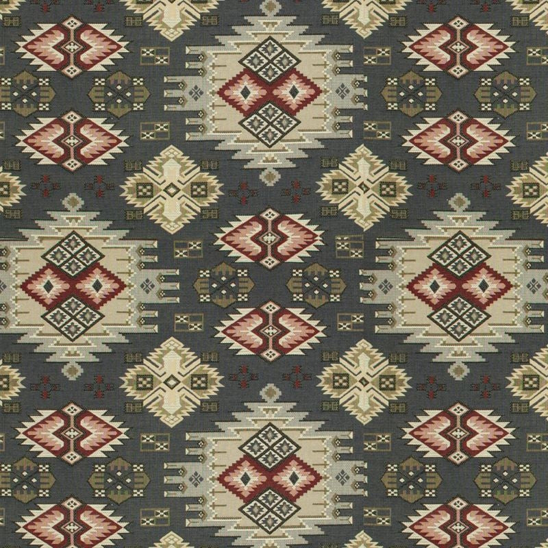 Sample CORK-3 Corky, Charcoal Grey Charcoal Silver Stout Fabric
