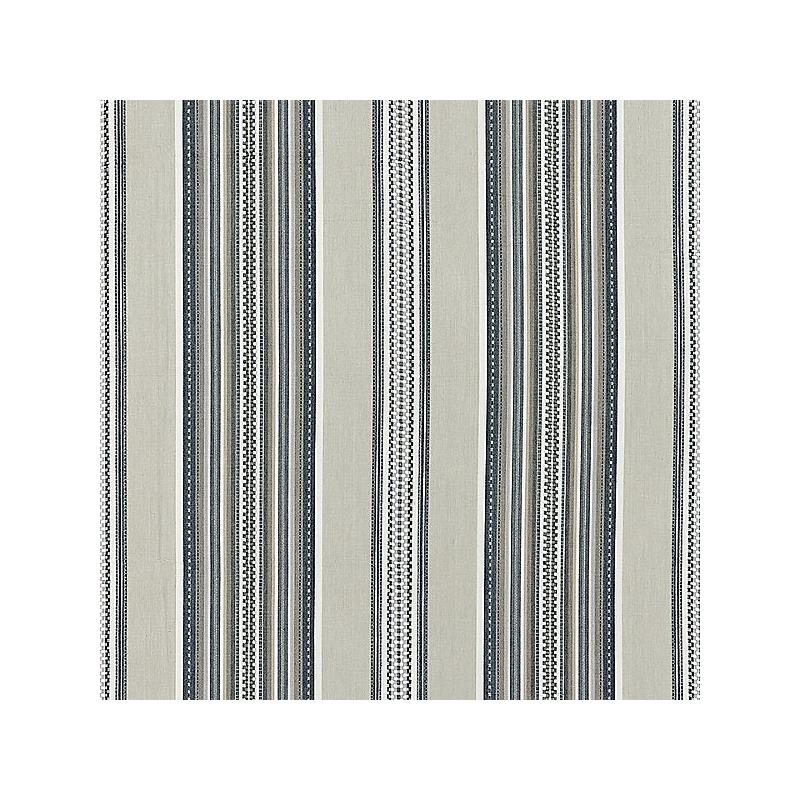 Sample 27180-003 Cyrus Cotton Stripe, Stone - Scalamandre Fabric (SC 000327180)