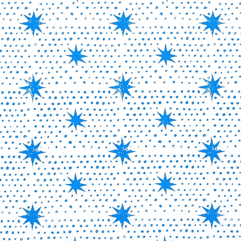 Purchase sample of 179160 Spot & Star, Blue by Schumacher Fabric
