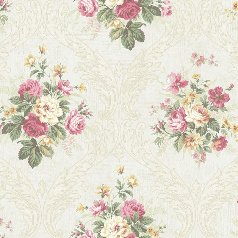 FL90409 | French Cameo, Peyton Floral - Regency