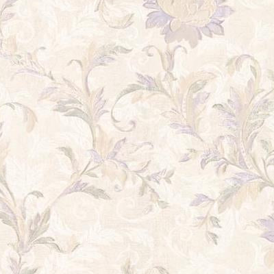 Looking 2530-20503 Satin Classics IX Purple Floral wallpaper by Mirage Wallpaper