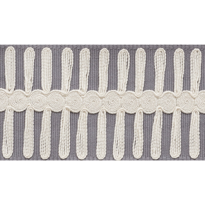 70745 | Castille Tape, Grey - Schumacher Fabric