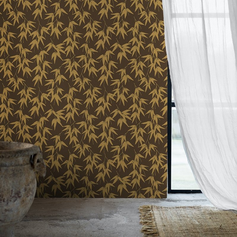 Buy 6469 bamboo garden brown and gold borastapeter wallpaper