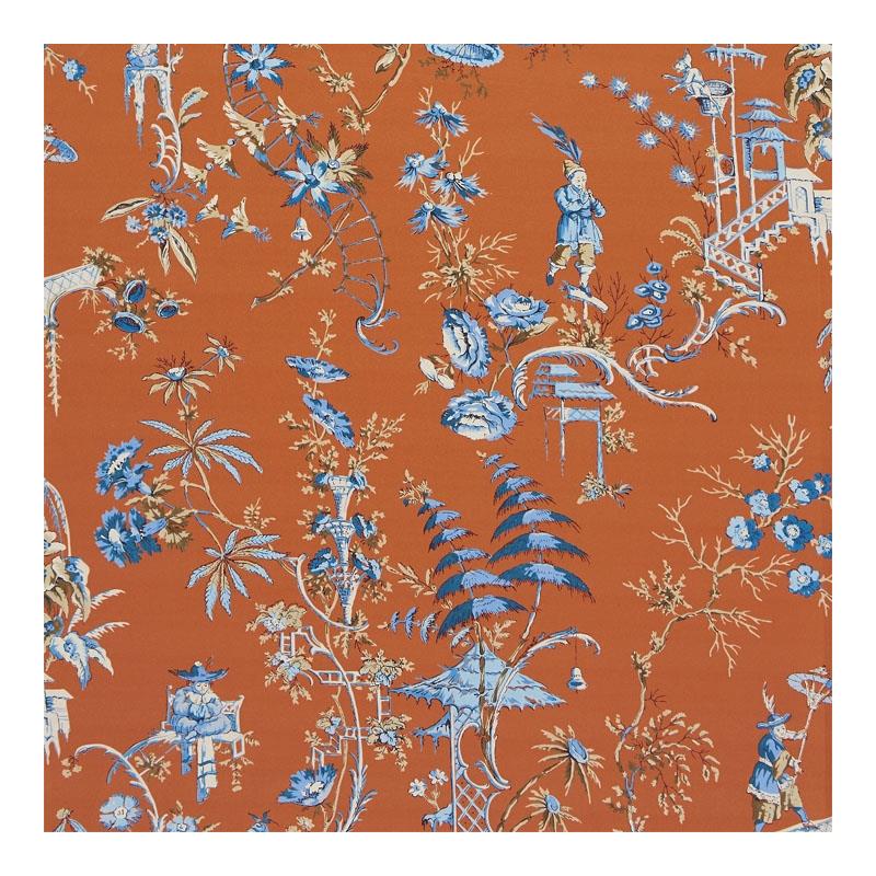 Sample 16552-004 Nanjing, Mandarin by Scalamandre Fabric (SC 000416552)