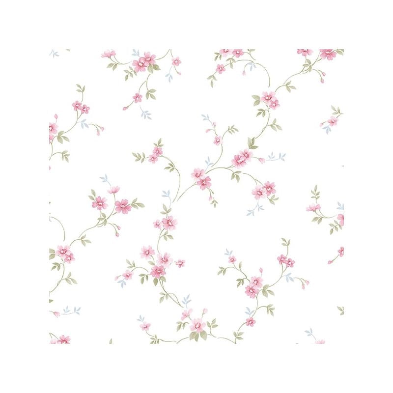Sample PR33838 Red Small Floral wallpaper Norwall Wallpaper