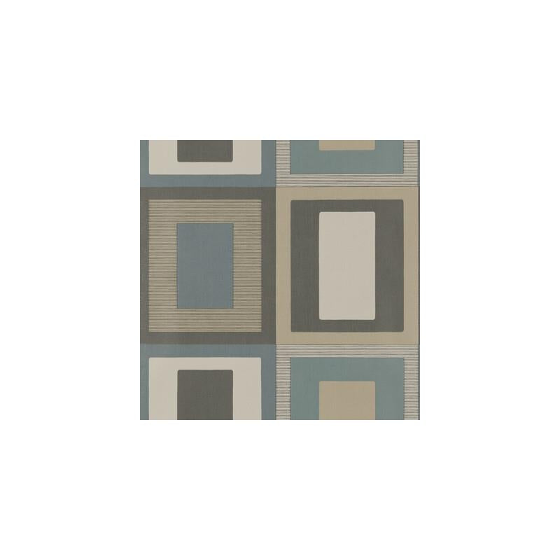 Sample EW15020-615 Moro, Teal/Indigo Geometric by Threads Wallpaper