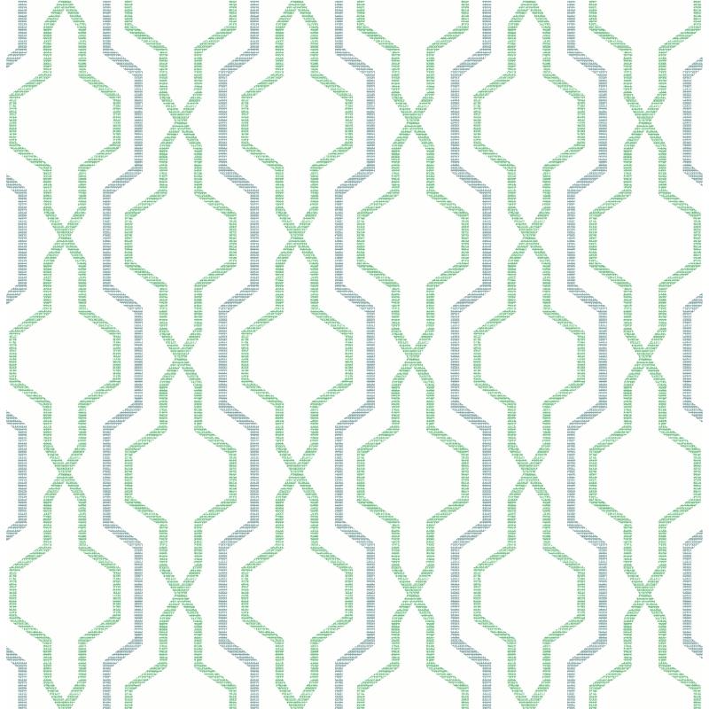 Sample 2973-90605 Daylight, Rion Green Trellis by A-Street Prints Wallpaper