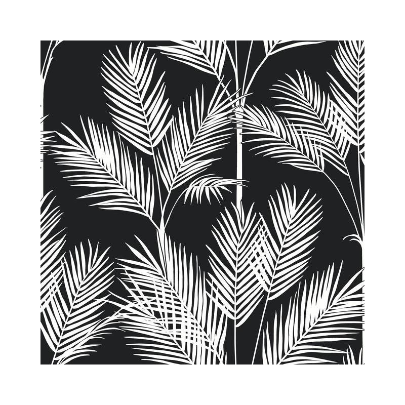 Sample CV4409 Water's Edge Resource Library, King Palm Silhouette Blue York Wallpaper