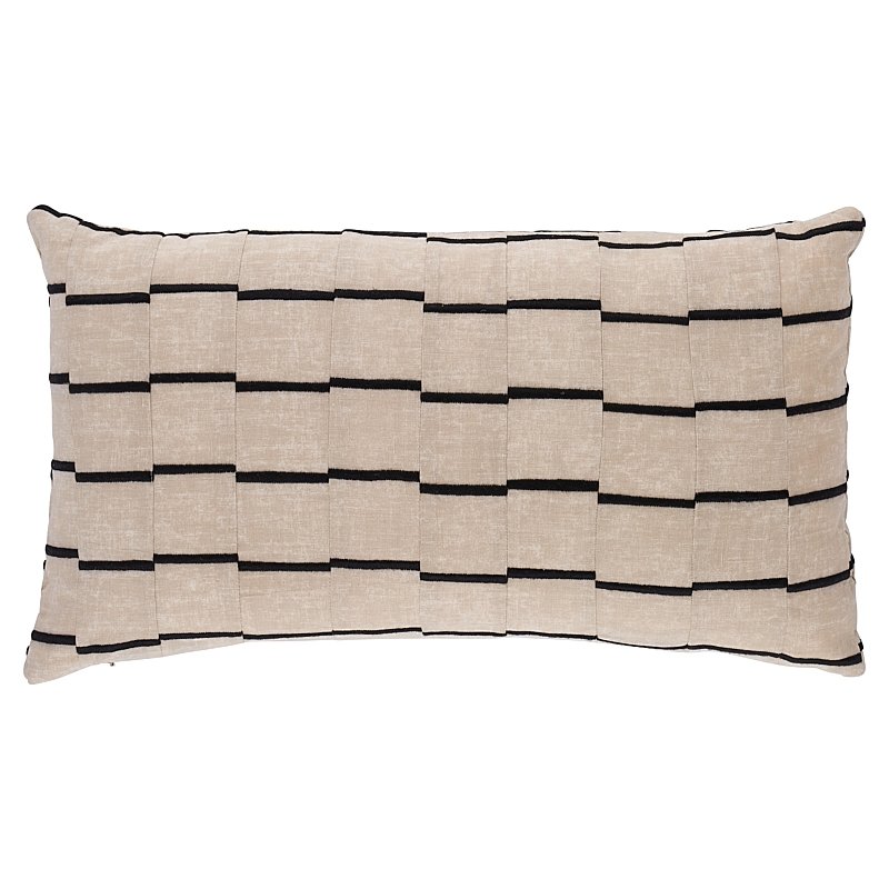 So6579205 Nebaha Embroidery 20" Pillow Charcoal By Schumacher Furniture and Accessories 1,So6579205 Nebaha Embroidery 20" Pillow Charcoal By Schumacher Furniture and Accessories 2