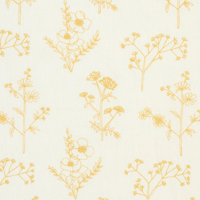 Purchase sample of 78362 Lisbeth Embroidery, Marigold by Schumacher Fabric