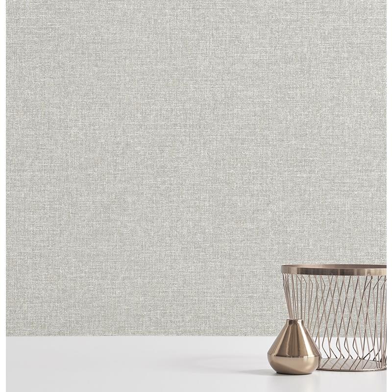 Save on 2889-25239 Plain Simple Useful Asa Grey Linen Texture Grey A-Street Prints Wallpaper