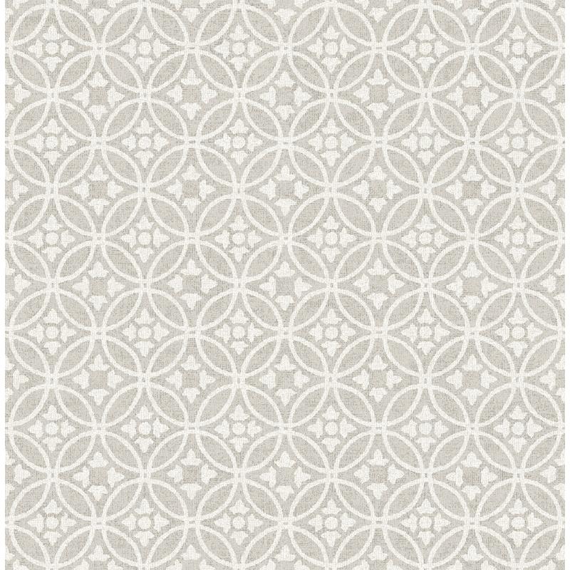 Sample 2970-26135 Revival, Larsson Grey Ogee Wallpaper by A-Street Prints Wallpaper