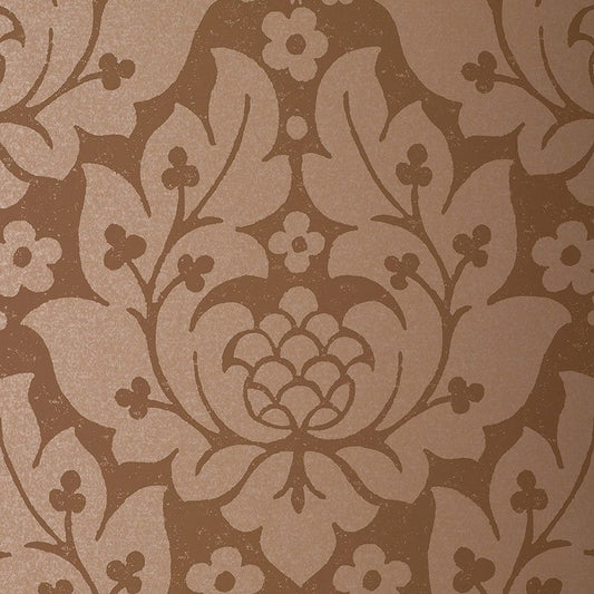 Buy 5003673 Fiore Damask Mocha Schumacher Wallpaper