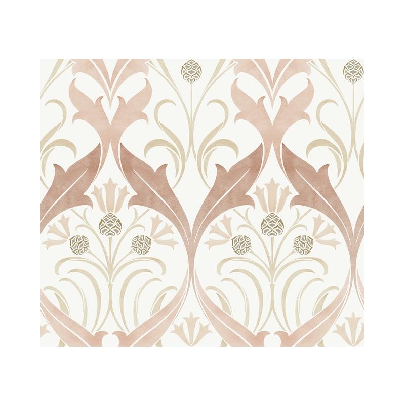 Sample AC9175 Pine Cone Ribbon, Arts and Crafts by Ronald Redding Wallpaper