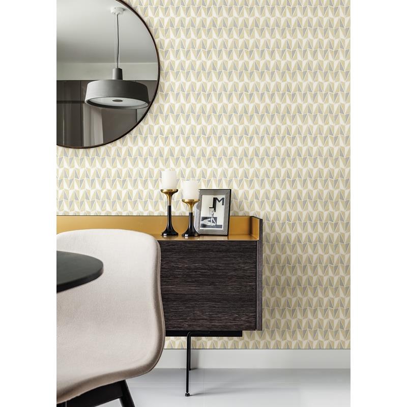 SLS4293 Scott Living Yellow Falkirk Peel &amp; Stick Wallpaper by NuWallpaper3