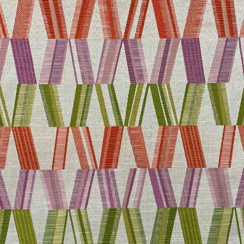 Sample 8574 Ollyree Orchid, Multi Color Geometric Multipurpose Fabric by Magnolia