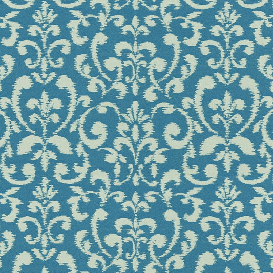 Buy F4162 Seaside Blue Damask Greenhouse Fabric