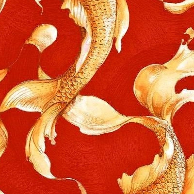 Looking AI40601 Koi by Seabrook Wallpaper