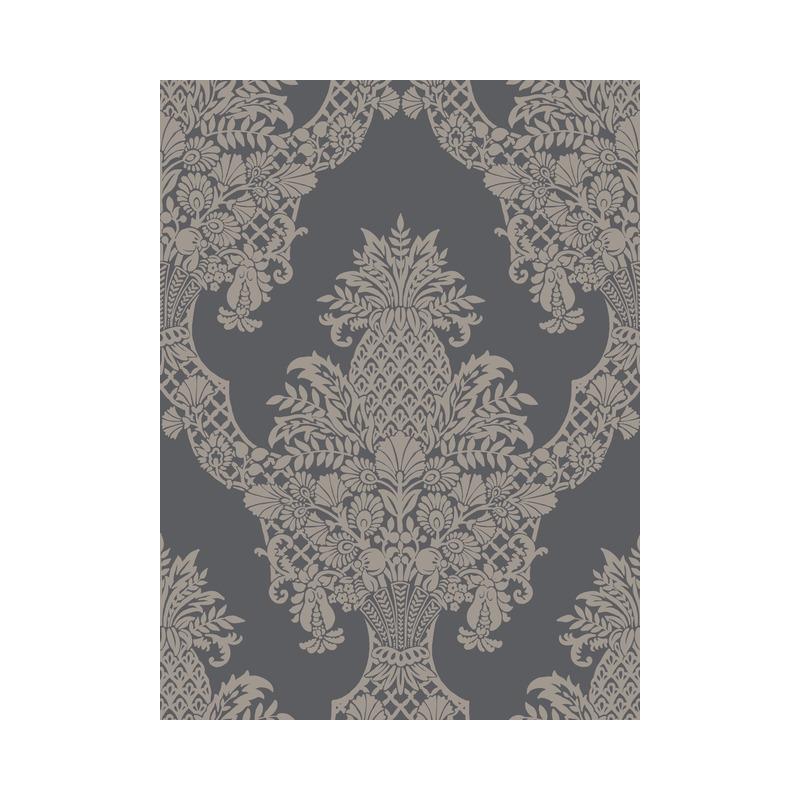 Sample DM4975 Damask Resource Library, Pineapple Plantation by York Wallpaper