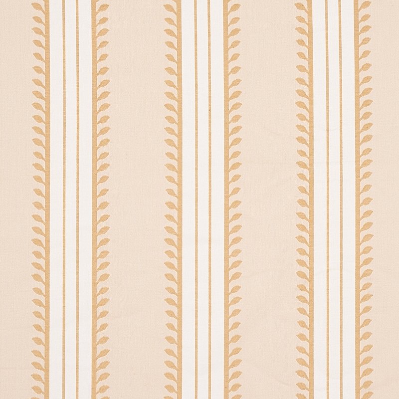 Purchase sample of 80720 Etruscan Stripe, Ivory and Ochre by Schumacher Fabric