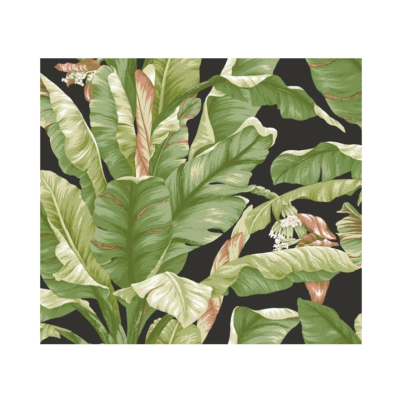 Sample PSW1035RL Tropics, Botanical Green Peel and Stick Wallpaper