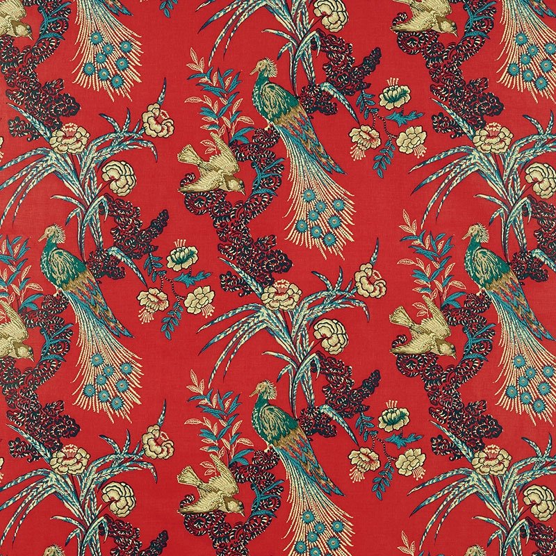 View 175910 Peacock Red by Schumacher Fabric