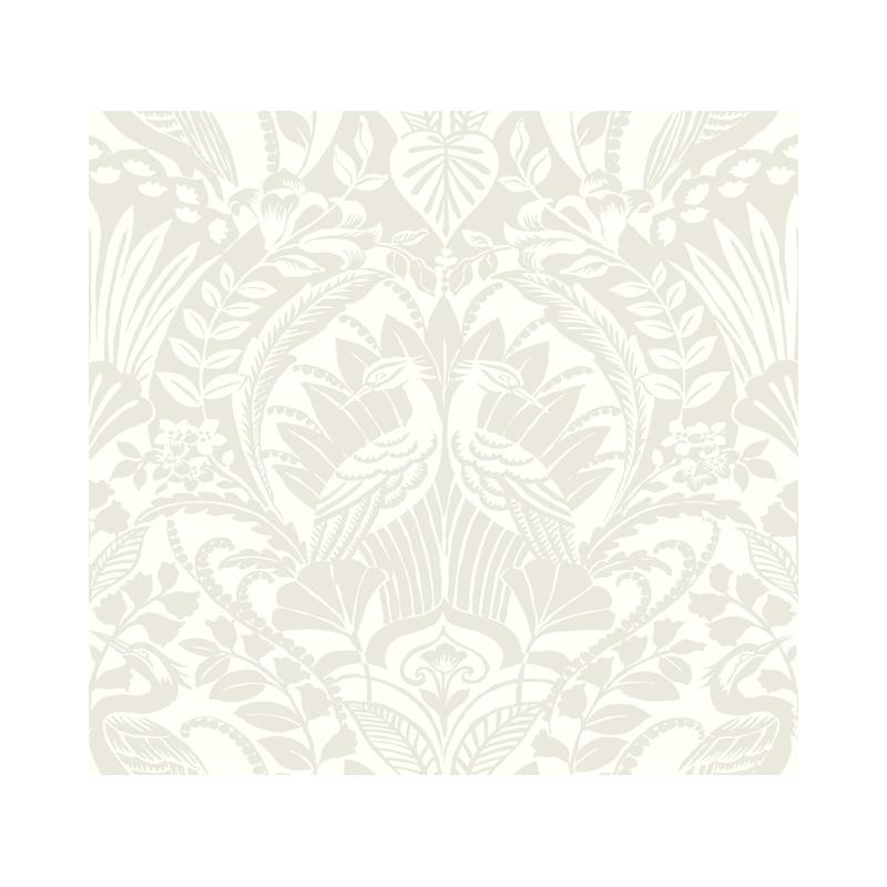 Sample DM4997 Damask Resource Library, Egret by York Wallpaper