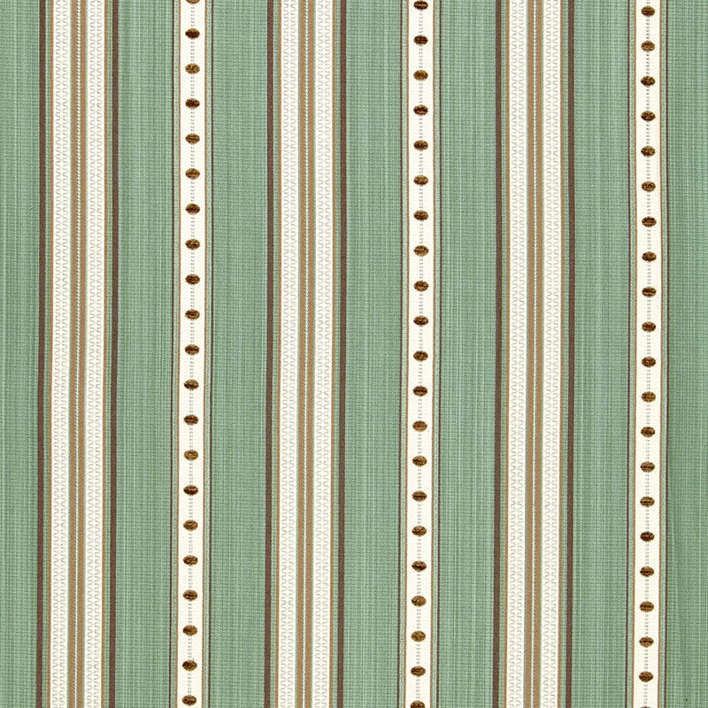 Purchase sample of 64753 Francesca Stripe, Aqua by Schumacher Fabric