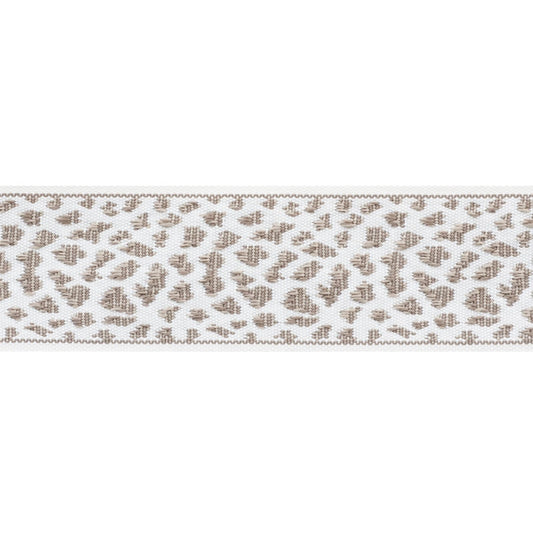 75854 | Leopard Tape, Taupe - Schumacher Fabric