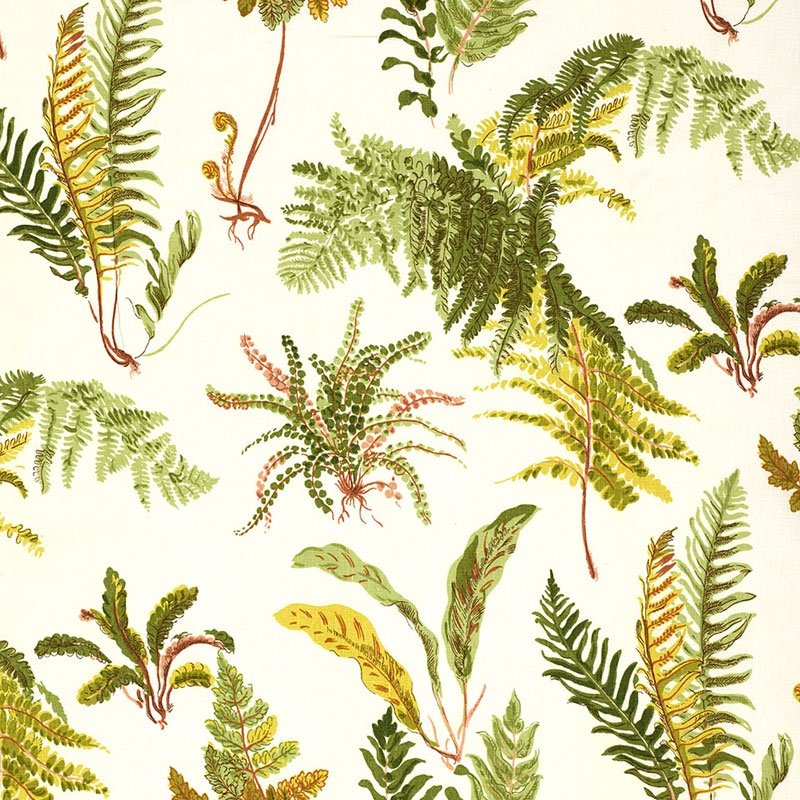Purchase sample of 174091 Les Fougeres, Spring by Schumacher Fabric