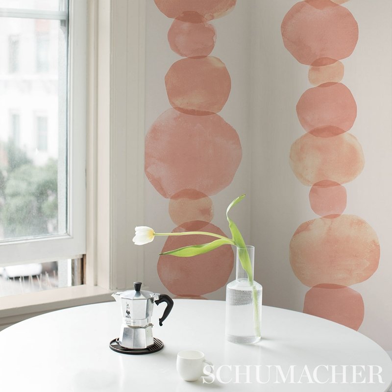 View 5013650 Hyperion Peach Schumacher Wallcovering Wallpaper