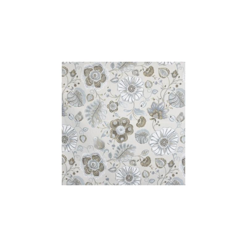 Select S3892 Oyster Neutral Floral Greenhouse Fabric