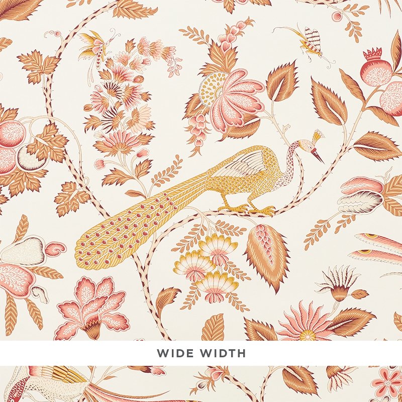 5010513 | Campagne, Rose & Ochre - Schumacher Wallpaper