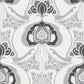 Acquire DD347209 Design Department Joaquin Black Art Nouveau Floral Wallpaper Black Brewster