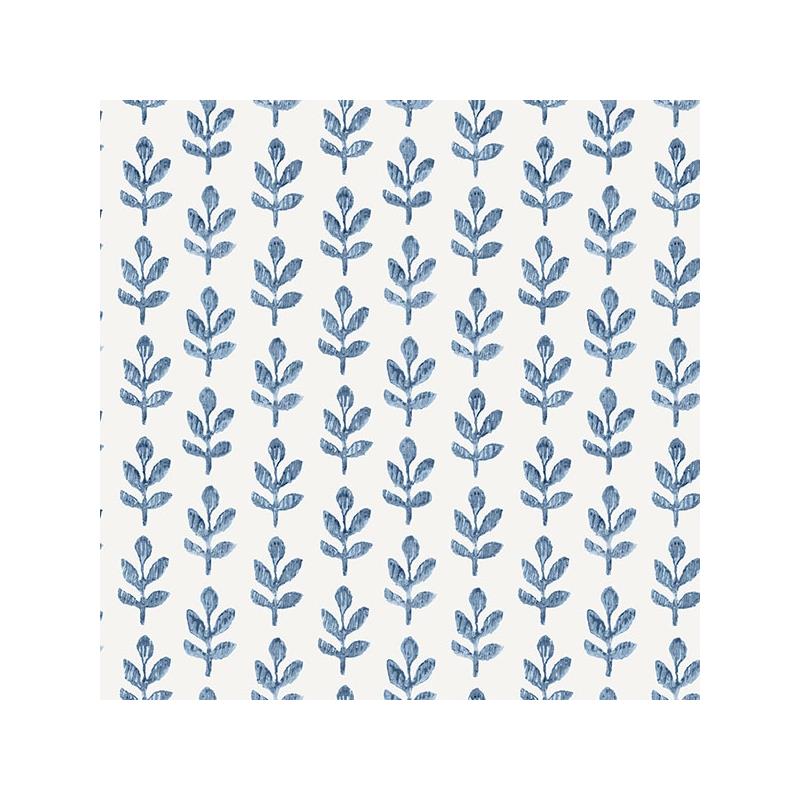 Sample 3123-13841 Homestead, Whiskers Blue Leaf by Chesapeake Wallpaper