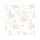 Sample AB27655 Flourish Abby Rose 4, Beige Toile Wallpaper in Blues Greens by Norwall