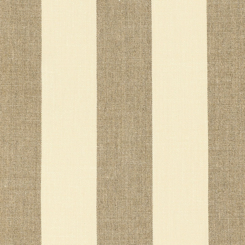 Purchase sample of 62050 Kerry Linen Stripe, Natural by Schumacher Fabric