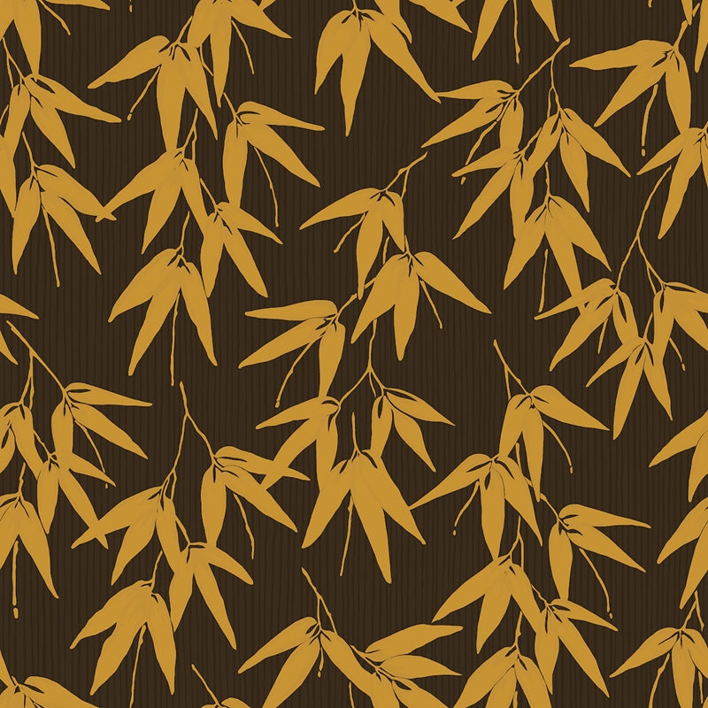 Sample 6469 Bamboo Garden, Brown And Gold By Borastapeter Wallpaper