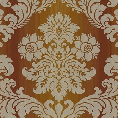 View CB53606 Eldon Metallic Gold Damask by Carl Robinson Wallpaper