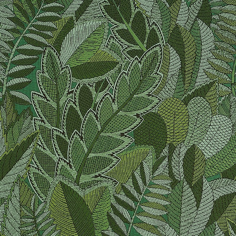 Purchase sample of 80560 Japura Forest, Green by Schumacher Fabric
