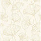 Sample 2764-24316 Reverie Gold Ginkgo Mistral by A-Street Prints