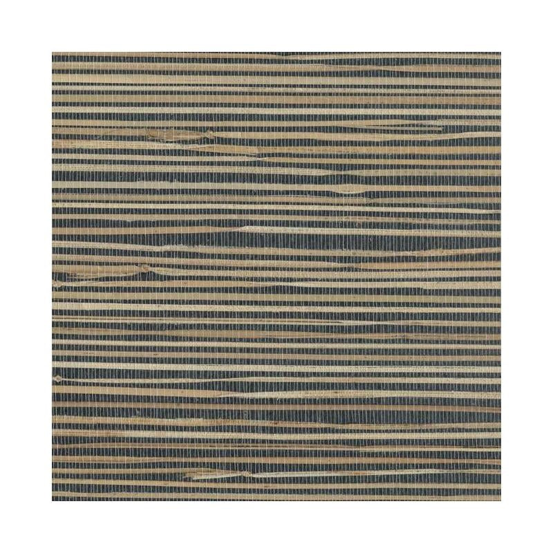 Sample NZ0786 Grasscloth York, RIVER GRASS color Blacks Grasscloth by York Wallpaper