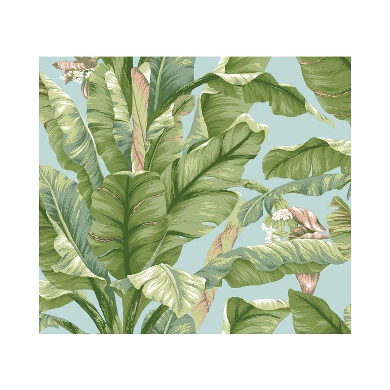 Sample PSW1036RL Tropics, Botanical Multi Color Peel and Stick Wallpaper