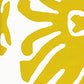 Sample 2470-09WP Sigourney, Yellow on White by Quadrille Wallpaper