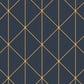Sample 8804 Diamonds, Navy And Gold By Borastapeter Wallpaper