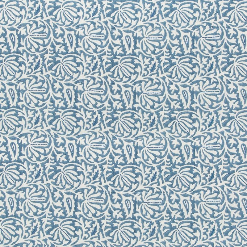 Sample 2017169.5.0 Laine Print, Bluebell Multipurpose Fabric by Lee Jofa
