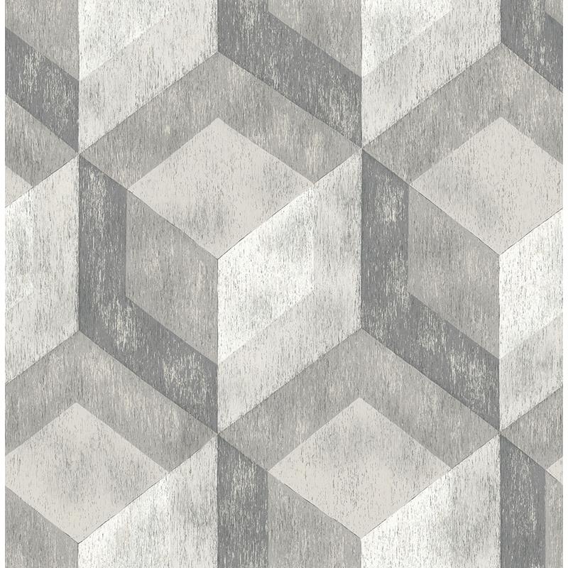 Sample 2922-22306 Trilogy, Clarabelle Grey Rustic Wood Tile by A-Street Prints Wallpaper